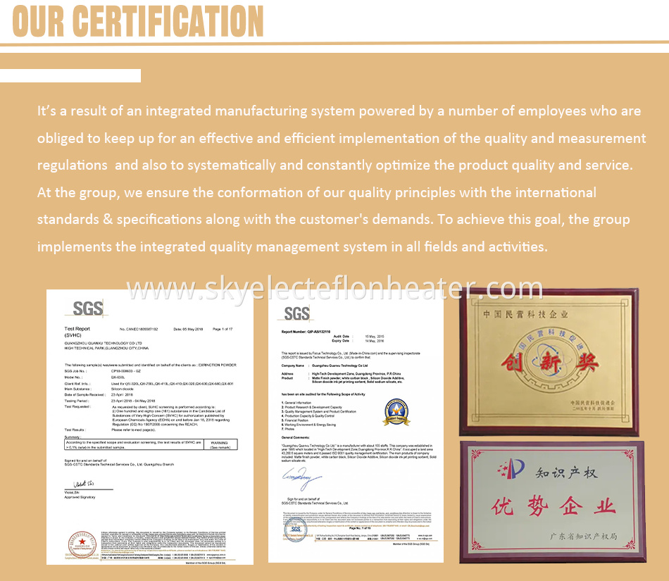 Our Certification